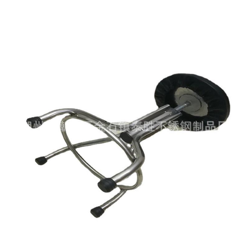 不锈钢螺旋杆升降可调节坐垫诊查转椅可带皮套高度手术圆凳