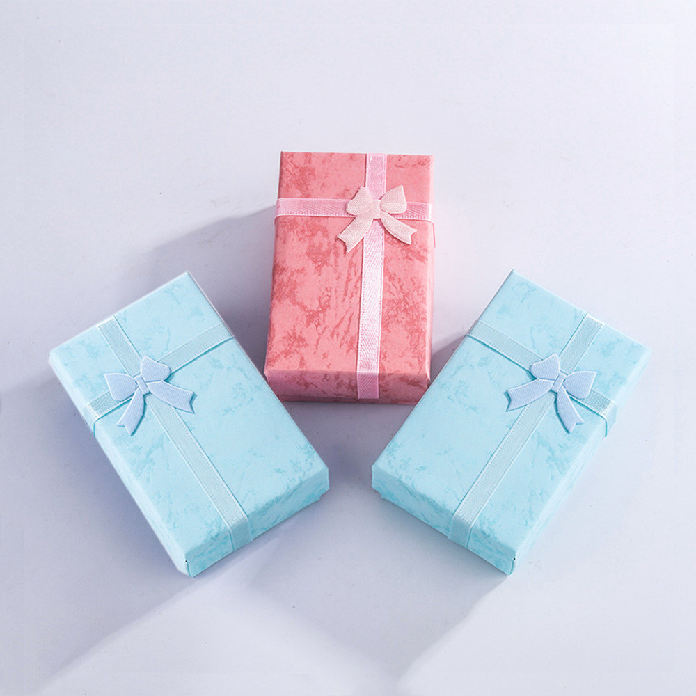 云彩5*8蝴蝶结精美首饰盒耳钉耳环吊坠项链戒指收纳盒饰品包装盒