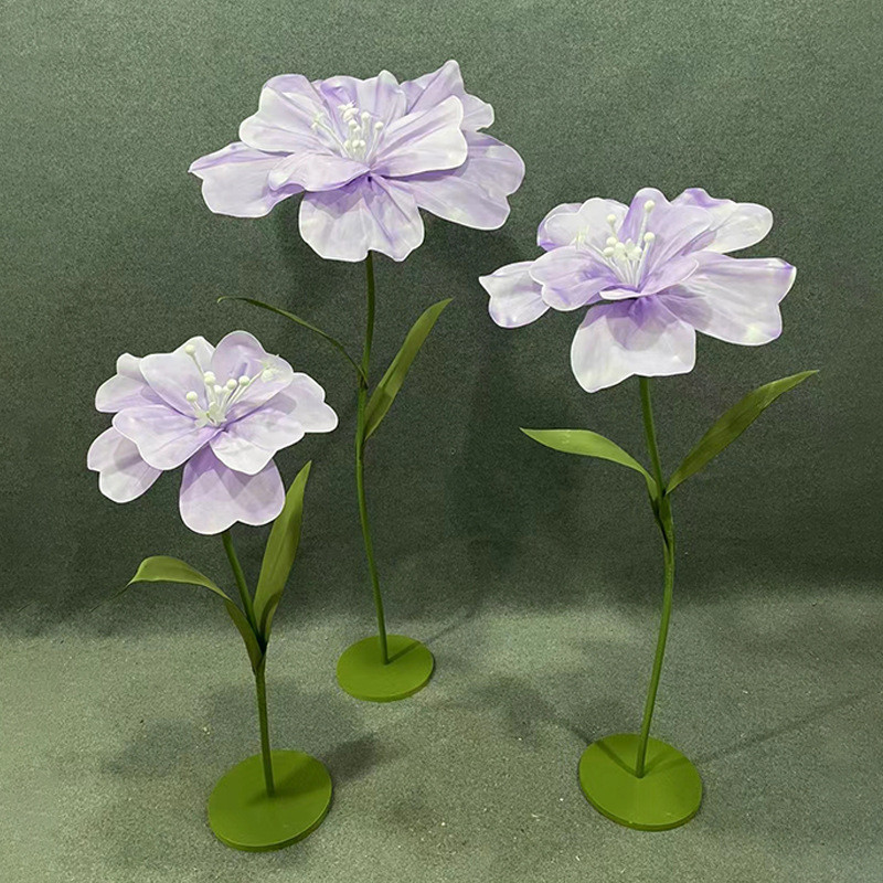 婚庆道具香妃婚礼泡沫花橱窗装饰手工丝网立杆花户外路引舞台布置