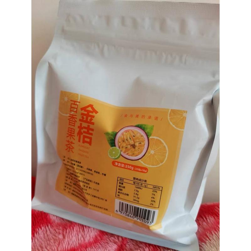 新貨趣大夫金桔檸檬百香果茶純青桔蜂蜜凍干冷沖泡水沖飲品組合花
