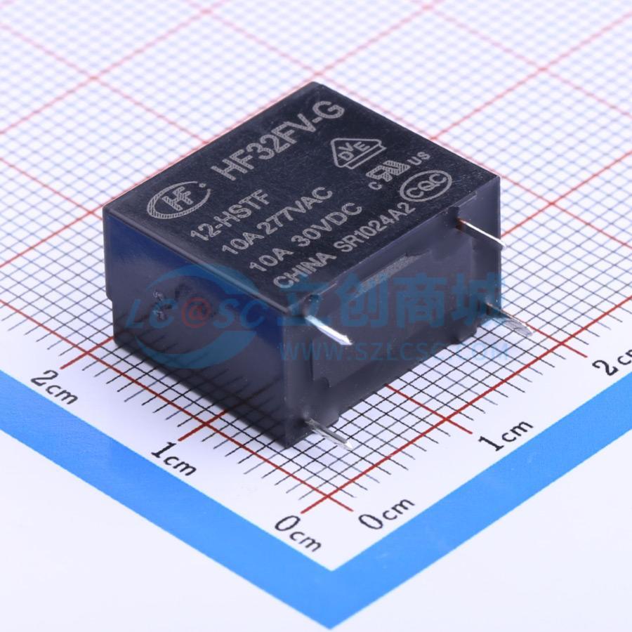 功率继电器 HF32FV-G/12-HSTF 插件,10.2x18.4mm 4 12V 原装正品