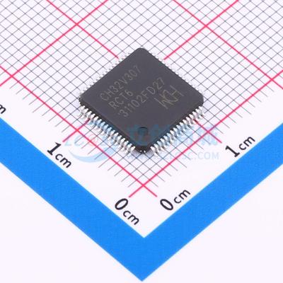 单片机(MCU/MPU/SOC) CH32V307RCT6 LQFP-64M(10x10) 电子元器件