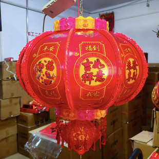 走马灯插电灯带流水发光灯笼彩色旋转彩灯别墅自建房大门新春装饰