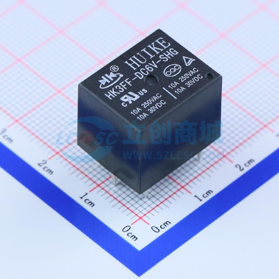 功率继电器 HK3FF-DC6V-SHG 插件,15.5x19mm 原装 电子元器件配单