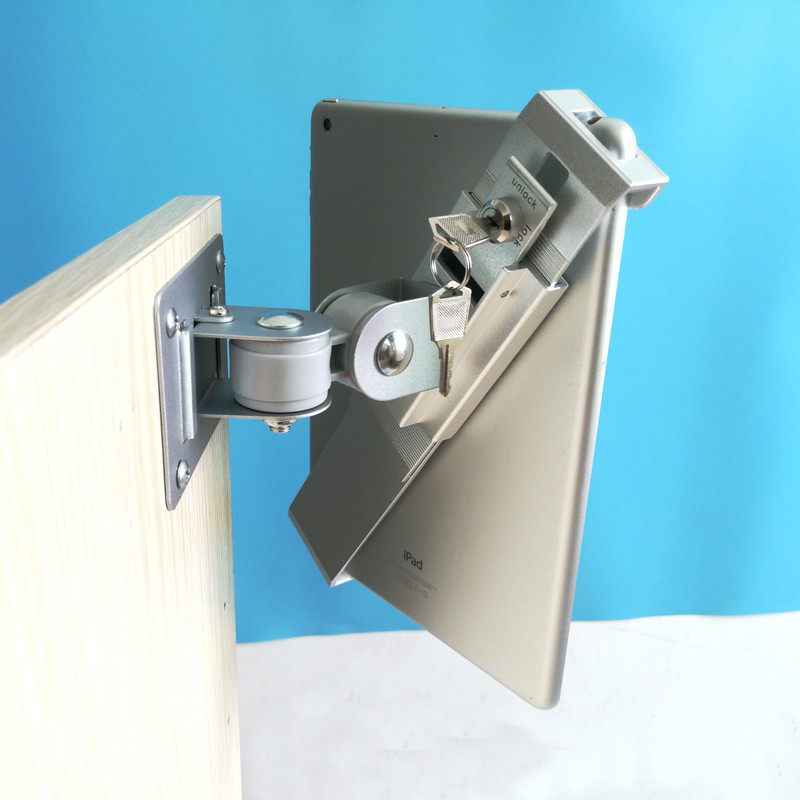 平板电脑支架ipad带锁防盗墙上壁挂铝合金吊挂商用架子底座通用