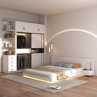 床衣柜梳妆台组合套装主卧室成套家具四五六件整套出租屋全套家俱