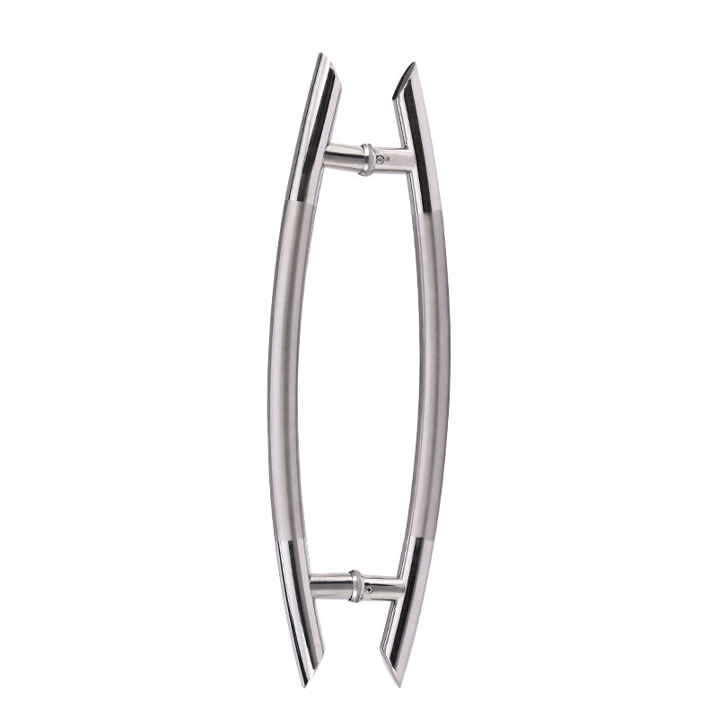 玻璃门拉手厂家直销不锈钢现代简约门把手 加厚双尖款拉手