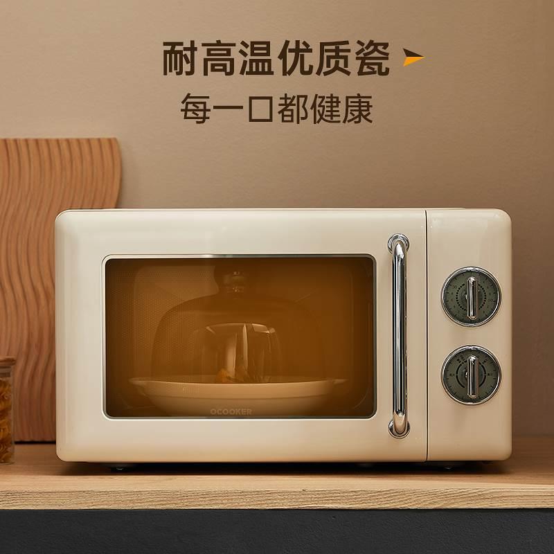 陶瓷托盘透明玻璃微波炉防溅加热专用盖子耐高温保温菜罩子防尘盖