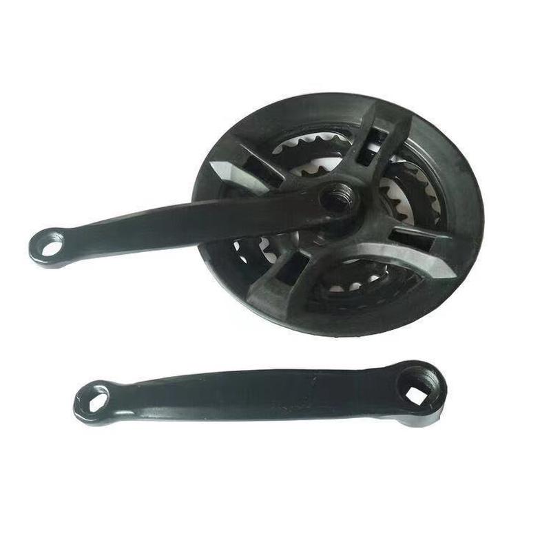 公路车24-34-42T带链罩盖 变速山地车牙盘曲柄自行车高碳钢牙盘