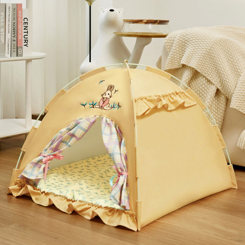 狗床帐篷四季通用可拆洗封闭式安全感网红小猫咪公主猫窝宠物夏天,宠物/宠物食品及用品,猫笼子/猫别墅,淘宝优惠券,粉丝福利购,淘宝优惠卷