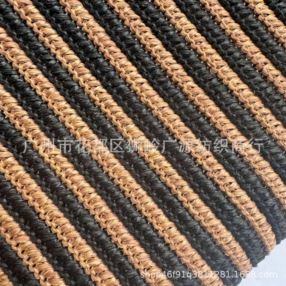 工厂直销pp草编料织布提花勾条纹双色拼接草编包鞋材批发,纺织面料/辅料/配套,功能性面料,淘宝优惠券,粉丝福利购,淘宝优惠卷