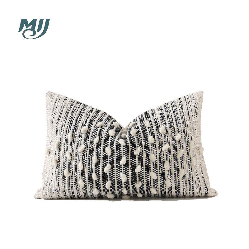 手工提花羊毛腰靠||抱枕套简约北欧沙发抱枕办公混纺,居家布艺,靠垫/抱枕,淘宝优惠券,粉丝福利购,淘宝优惠卷