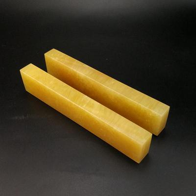 天然玉石黄玉镇尺文房四宝书房用品送老生朋友礼品米镇纸压尺