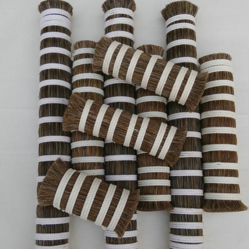 混合均匀毛条粗硬无碎毛花色马尾毛0.18成7混合马鬃支持定制批发