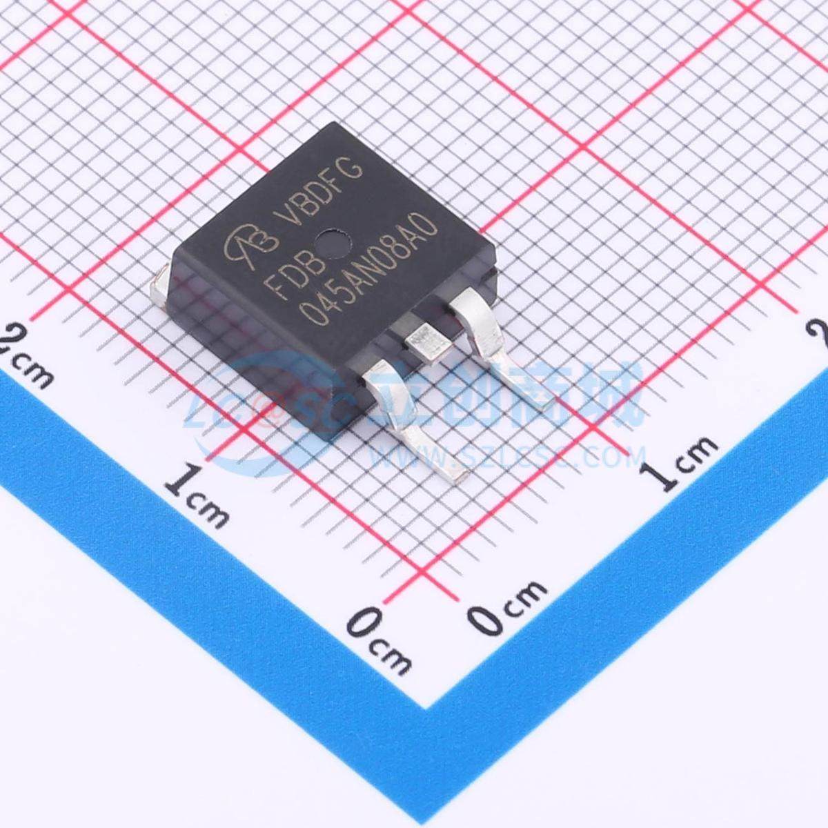 场效应管MOS FDB045AN08A0-VB TO-263 80V 120A VBsemi微碧