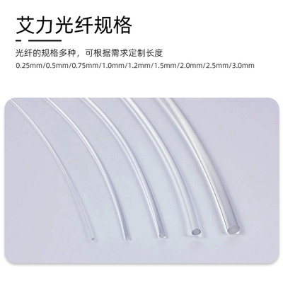 艾力pmma塑料光纤光纤丝星空顶导光发光材料端点光纤灯浮漂原材料