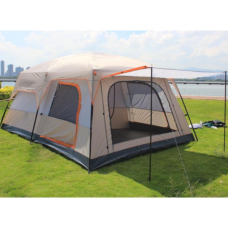 户外露营帐篷野营帐篷沙滩帐篷两室一厅