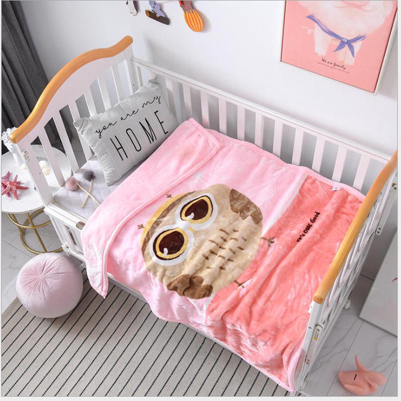 1.2kg超柔双层毛毯儿童包边 110*140卡通儿童云毯加厚款儿童毯