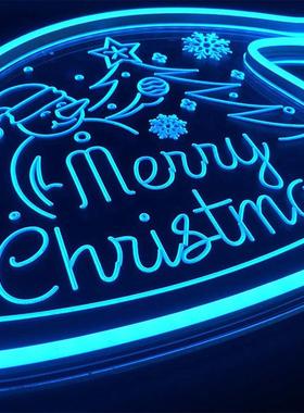 led霓虹灯电商货源发光字母透明背板装饰灯广告牌标志霓虹灯