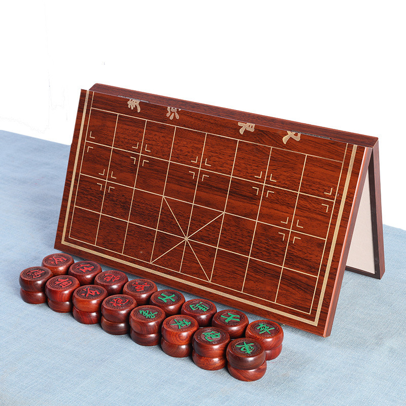 中国象棋源头厂家红木实木大号折叠棋盘套装木质老人礼品儿童代发
