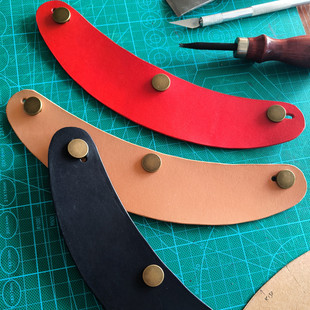 真皮帽檐摩托车复古头盔帽舌头层牛皮巡航机车半盔全盔通用遮阳板