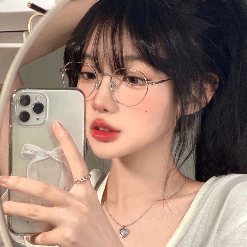 韩系金丝眼镜框镜架女款金属小框超轻眼镜近视镜可配度数素颜神器,ZIPPO/瑞士军刀/眼镜,定制成品光学镜,淘宝优惠券,粉丝福利购,淘宝优惠卷