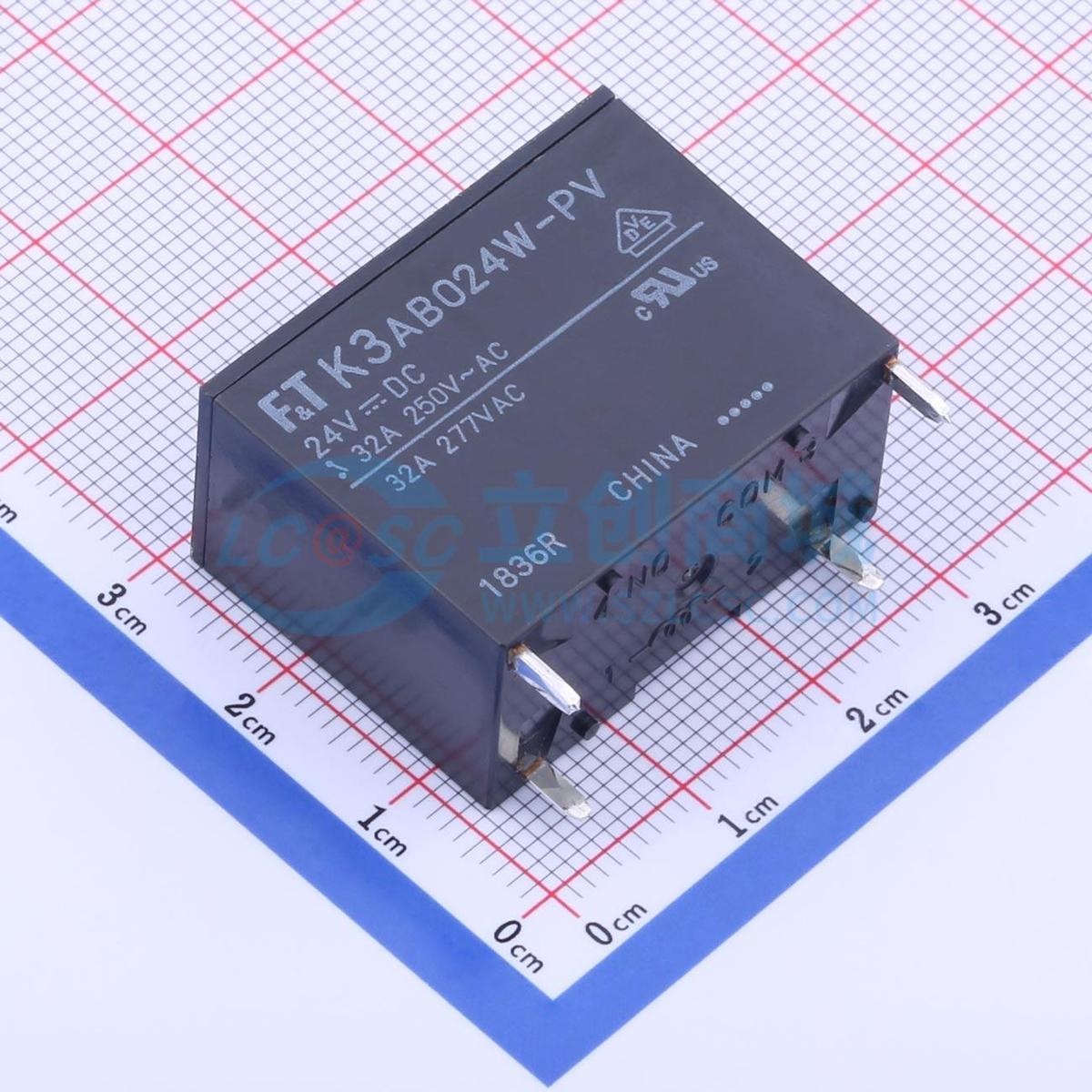 功率继电器 FTR-K3AB024W-PV 插件,15.7x30.1mm 电子元器件配单