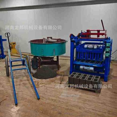 龙空心砖4-35半自动邦机免烧砌块成型机小型水泥制砖机设备
