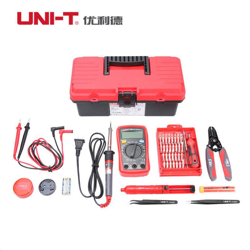 优利德万用表家用五金工具套装工具箱空调维修工具电工工具套装