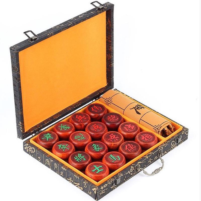 中国象棋枝高档大号成人象棋加棋盘古风大酸实木金丝楠木红木象棋