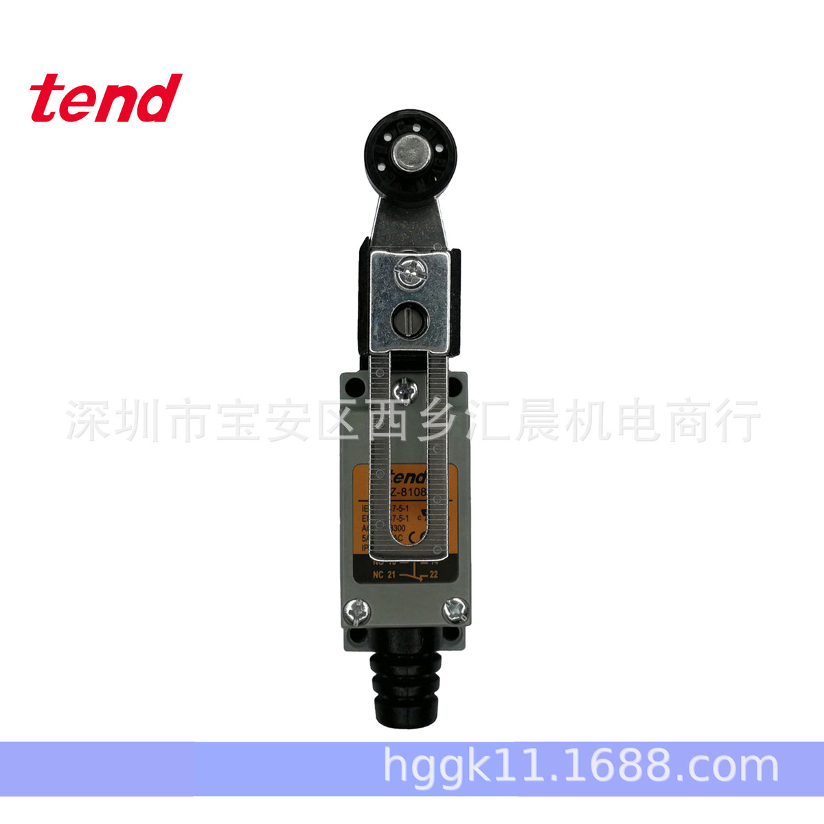 原装TEND台湾天得行程开关TZ-8108滚轮摆杆型限位开关TZ8108