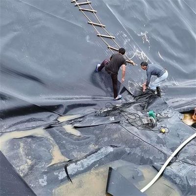 土工膜HDPE防渗膜垃圾填埋场防水防渗沼气池蓄水池黑色塑料膜地膜