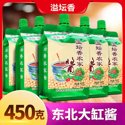 新日期溢坛香农家酱东北大酱黄豆酱大豆酱豆瓣酱沾菜酱大葱蘸酱45
