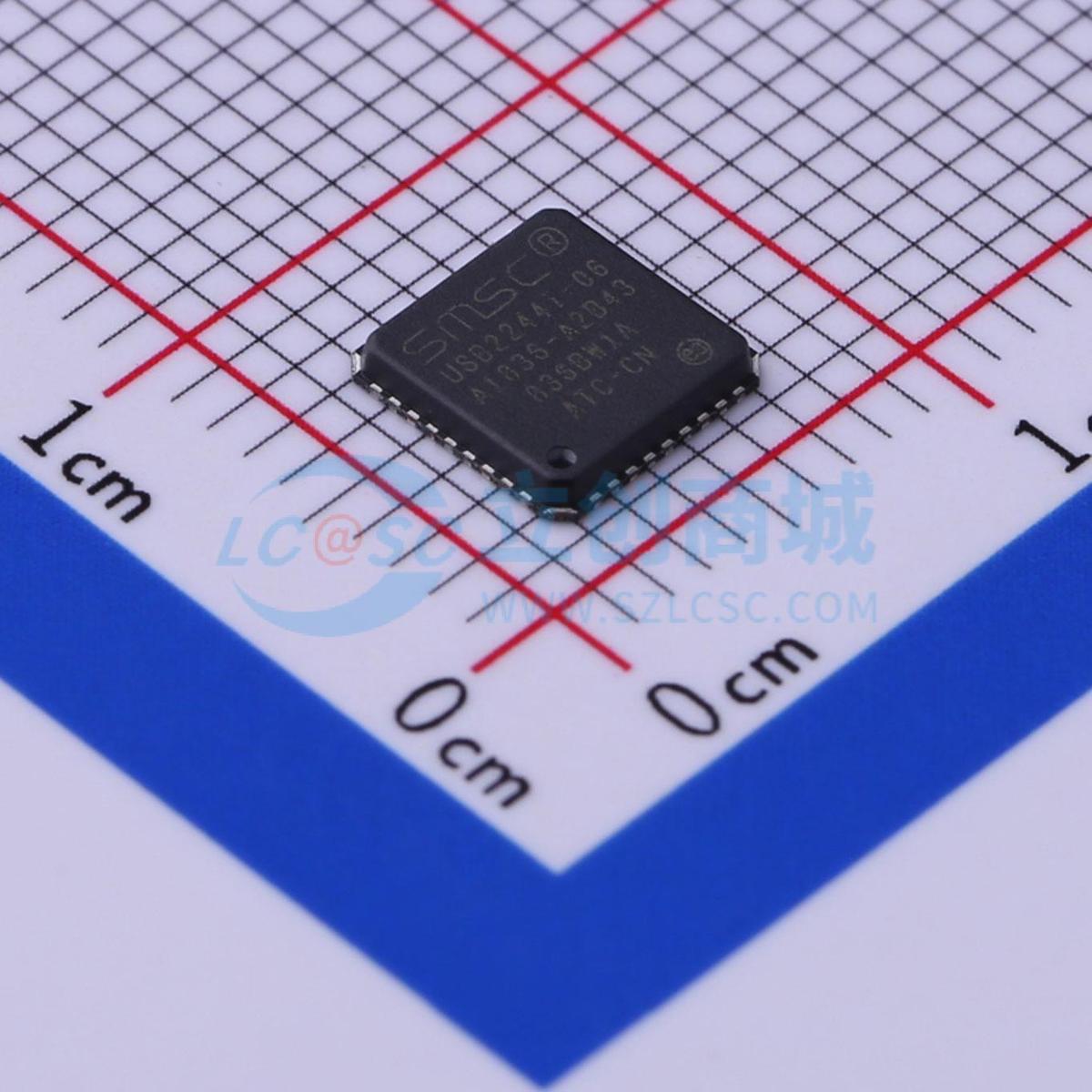 USB转换芯片 USB2244I-AEZG-06 QFN-36-EP(6x6) 电子元器件配单