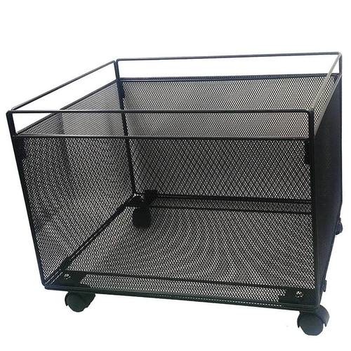 金属落地文件架带轮子铁艺网格快劳夹收纳收纳框整理文件框