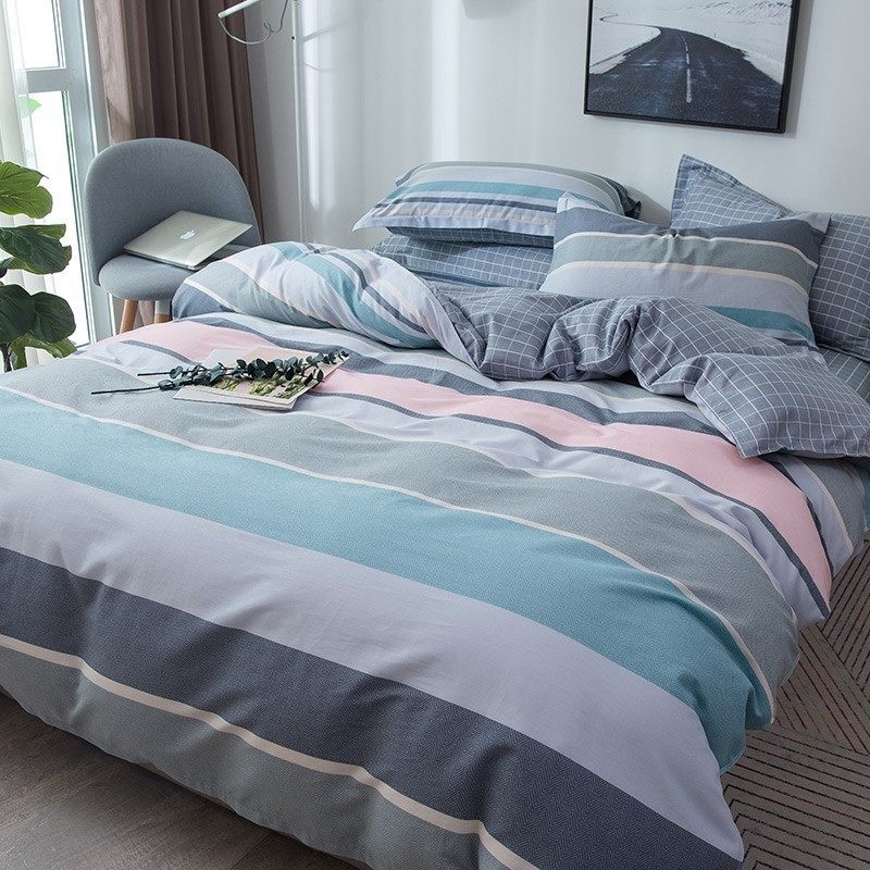 纯棉四件套100全棉床单被套床上用品春秋单人学生宿舍床上三件套,床上用品,床品套件/四件套/多件套,淘宝优惠券,粉丝福利购,淘宝优惠卷