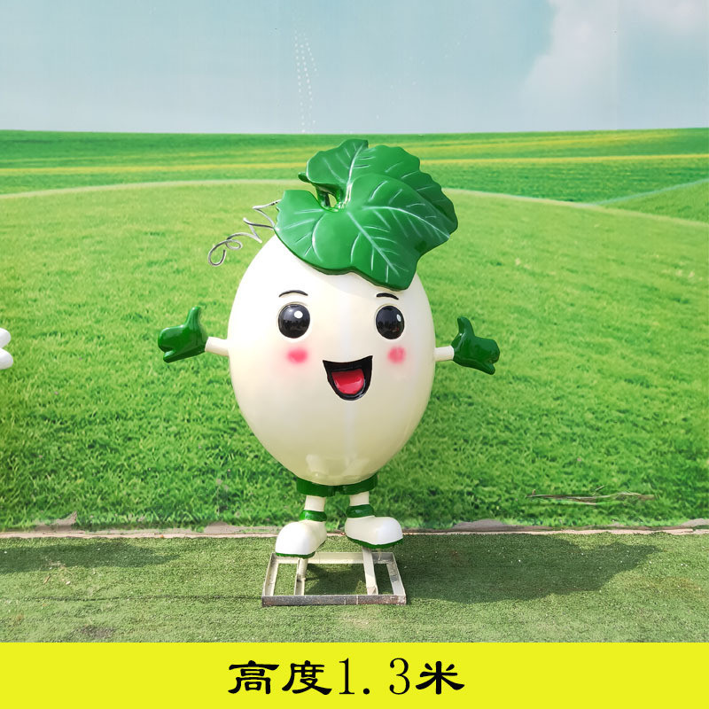 创意玻璃钢彩绘树脂瓜果蔬菜雕塑户外仿真景观公园摆放美陈装饰品