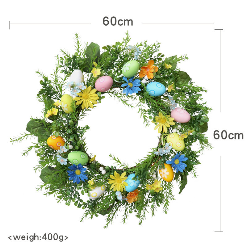 复活节创意礼品花环彩蛋节日橱窗装饰庭院门饰墙壁挂饰花圈