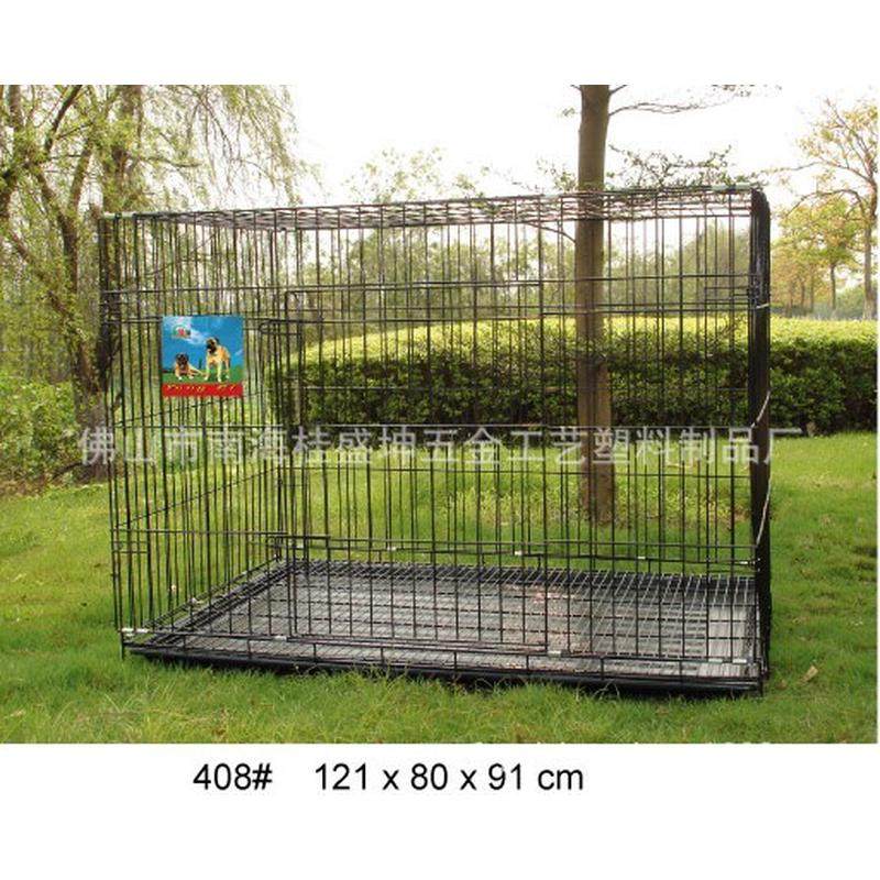 经济盛坤a408加大号折叠狗笼塑料铁丝桂厂家直销批发巨型犬底盘