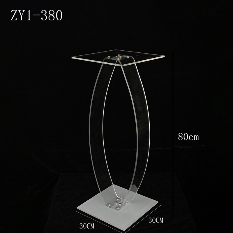 欧式婚庆道具路引透明几何花架创意装饰舞台亚克力花架批发