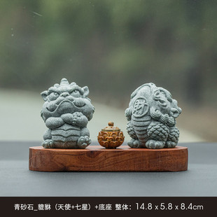 中式瑞兽小貔貅车载香薰家居中控台饰品车内装饰摆件汽车桌面摆设