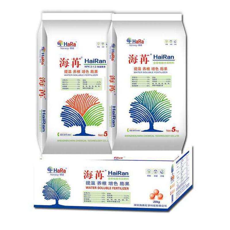 含全水溶肥海藻膨果型腐植酸水溶冲施肥果树蔬菜增强作物吸收营养