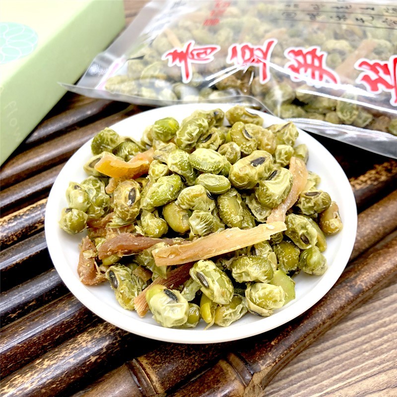 青豆笋丝笋干毛豆茴香豆袋装卤味笋丝青豆即食零食特产农家小吃