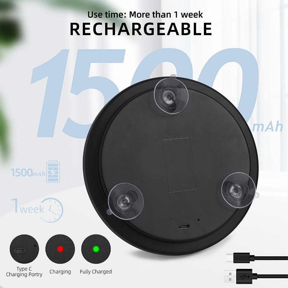 10倍20倍30倍放大化妆镜6英寸带3个吸盘旅行镜30倍化妆镜放大led