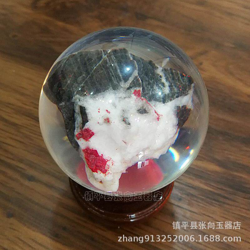 朱砂玉器南阳球批发朱砂玉石紫砂圆球家具办公摆件厂家批发
