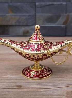 金属装饰品摆件欧式阿拉丁神灯家居创意生日礼品外贸