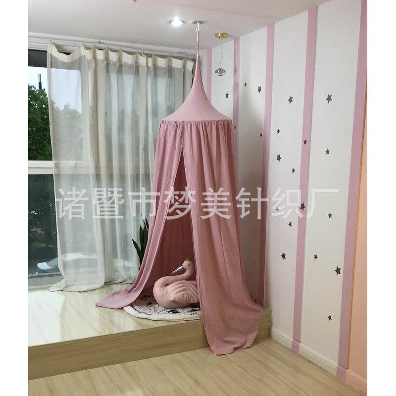 北欧ins爆款儿童蚊帐厂家直销角女孩吊顶帐篷ins儿童房圆帐读书