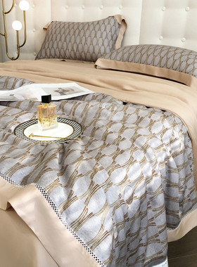 9qxc120支lf双面兰精天丝夏被夏凉被四件套空调被机洗冰丝可薄被