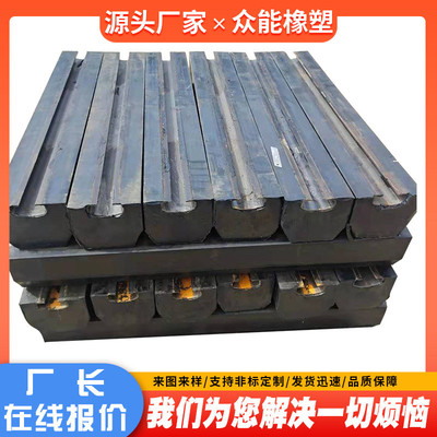 电厂脱硫高耐磨橡胶减震缓冲垫橡胶衬板减震橡胶件球磨机胶衬板