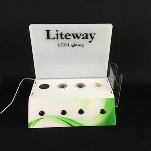 亚克力试灯台灯泡试球机灯泡展示架试灯台led灯试灯座灯泡展示